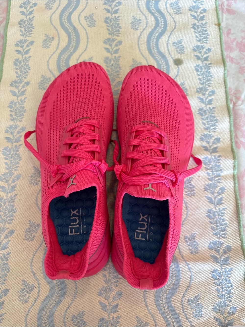 Flux Women's Hot Pink Knit Athletic Sneakers
